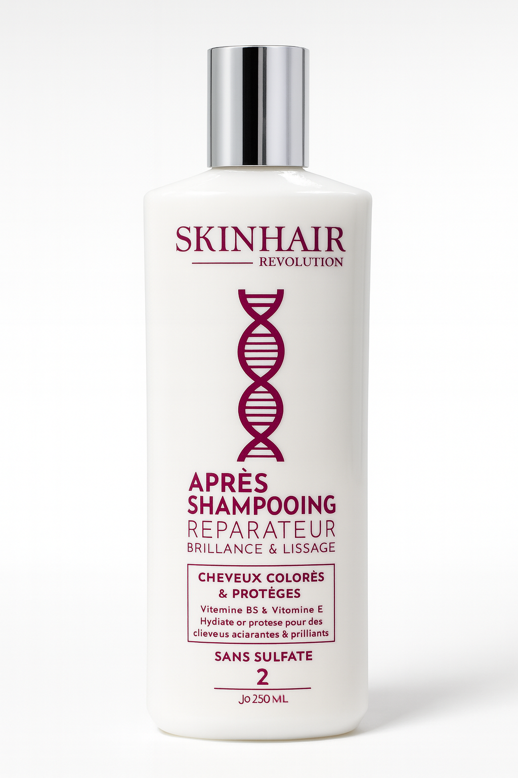 Après shampoing SKINHAIR sans sulfate 250ml cheveux colores